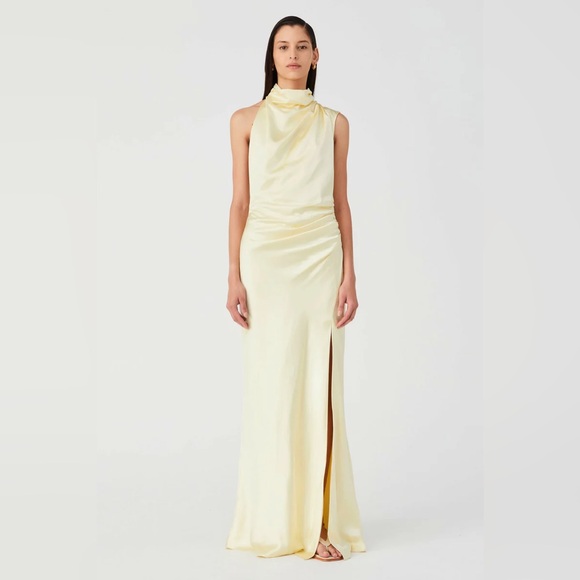 MISHA CONSTANTINA SATIN GOWN - Picture 3 of 5